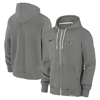 Men's Nike Charcoal Colorado Rockies Authentic Collection Travel Performance Full-Zip Hoodie