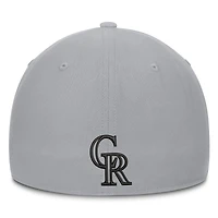 Men's Nike  Gray Colorado Rockies Primetime Rise Dri-FIT Flex Hat