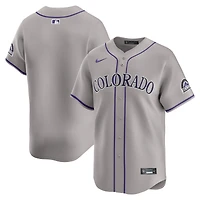 Maillot Nike Colorado Rockies Road Limited pour homme, gris