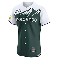 Maillot Nike City Connect Elite Colorado Rockies vert pour homme