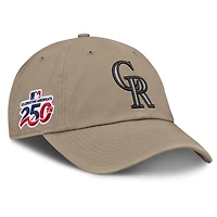 Men's Nike Khaki Colorado Rockies Celebrating America's 250th Club Adjustable Hat