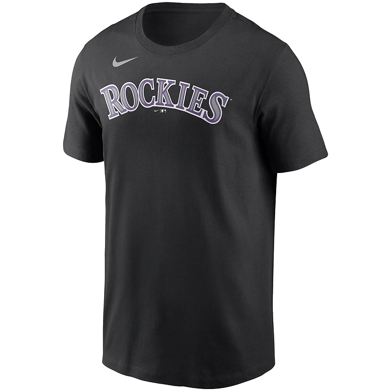 T-shirt avec nom et numéro Nike Kris Bryant Colorado Rockies pour homme, noir