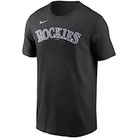 T-shirt avec nom et numéro Nike Kris Bryant Colorado Rockies pour homme, noir