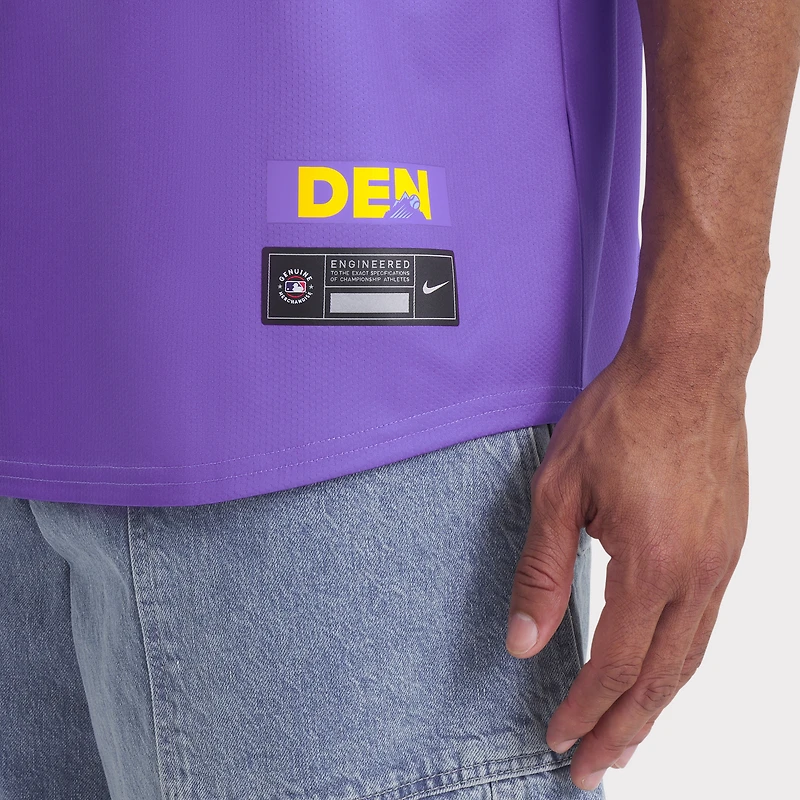 Men's Nike Kris Bryant Purple/Light Blue Colorado Rockies 2025 City Connect Limited Player Jersey