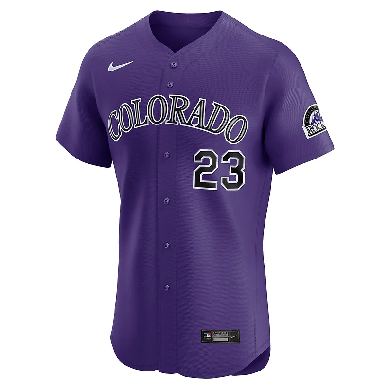 Men's Nike Kris Bryant Purple Colorado Rockies Alternate Elite Player Jersey