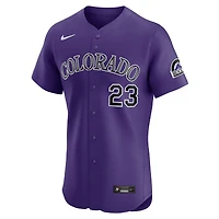 Men's Nike Kris Bryant Purple Colorado Rockies Alternate Elite Player Jersey