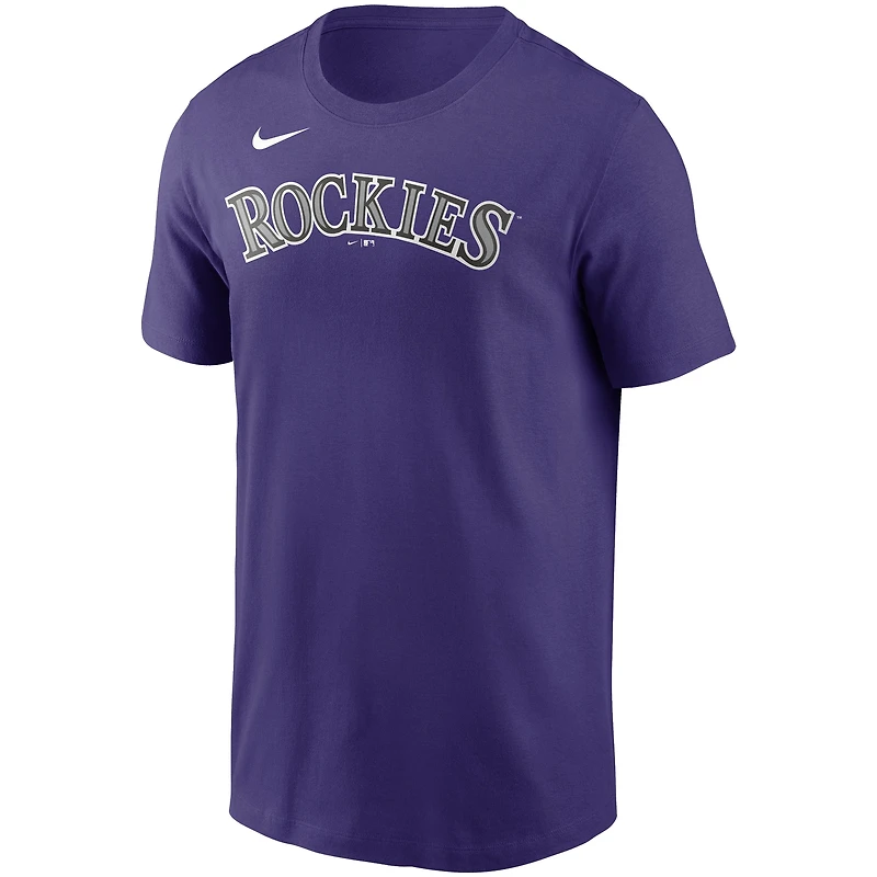 T-shirt Nike Kris Bryant violet avec nom et numéro des Rockies du Colorado pour homme