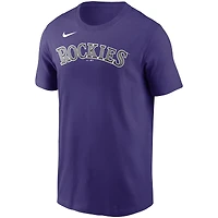 T-shirt Nike Kris Bryant violet avec nom et numéro des Rockies du Colorado pour homme