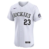 Maillot Nike Kris Bryant pour homme, blanc, Colorado Rockies, Domicile Elite