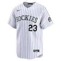 Maillot Nike Kris Bryant pour homme, blanc, Colorado Rockies, domicile limité, joueur