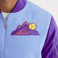 Men's Nike  Light Blue/Purple Colorado Rockies 2025 City Connect Authentic Collection Full-Zip Bomber Jacket