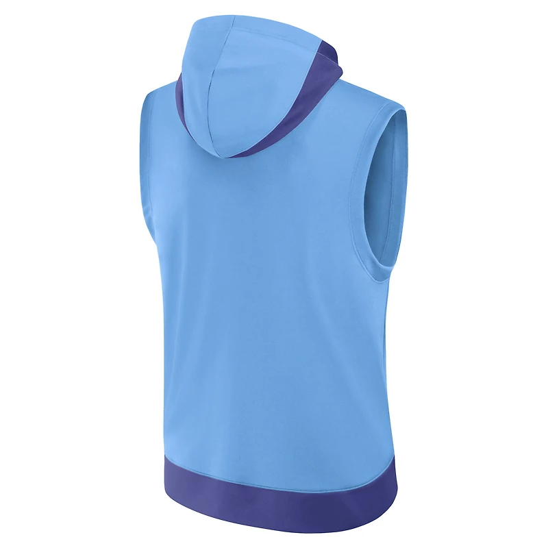 Men's Nike Light Blue Colorado Rockies 2025 City Connect Authentic Collection Dri-FIT Sleeveless Hoodie