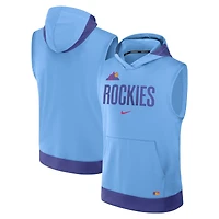 Men's Nike Light Blue Colorado Rockies 2025 City Connect Authentic Collection Dri-FIT Sleeveless Hoodie