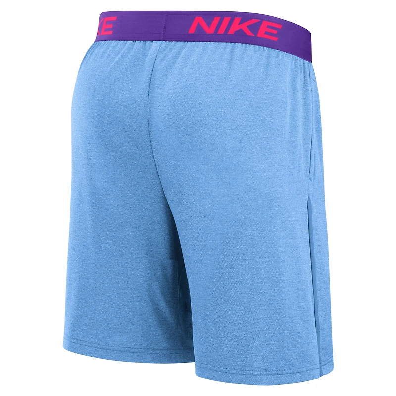 Men's Nike  Light Blue Colorado Rockies 2025 City Connect Authentic Collection Performance Knit Shorts