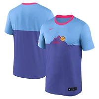 Men's Nike Light Blue Colorado Rockies Authentic Collection City Connect Velocity Dri-FIT T-Shirt