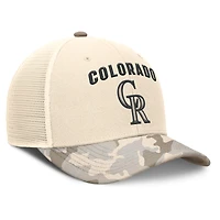 V110793 Rockie 15A MLB NIK Camo Natural Pack Rise structuré réglable Hatmenstr NB04-15A-DNV-D7W #4