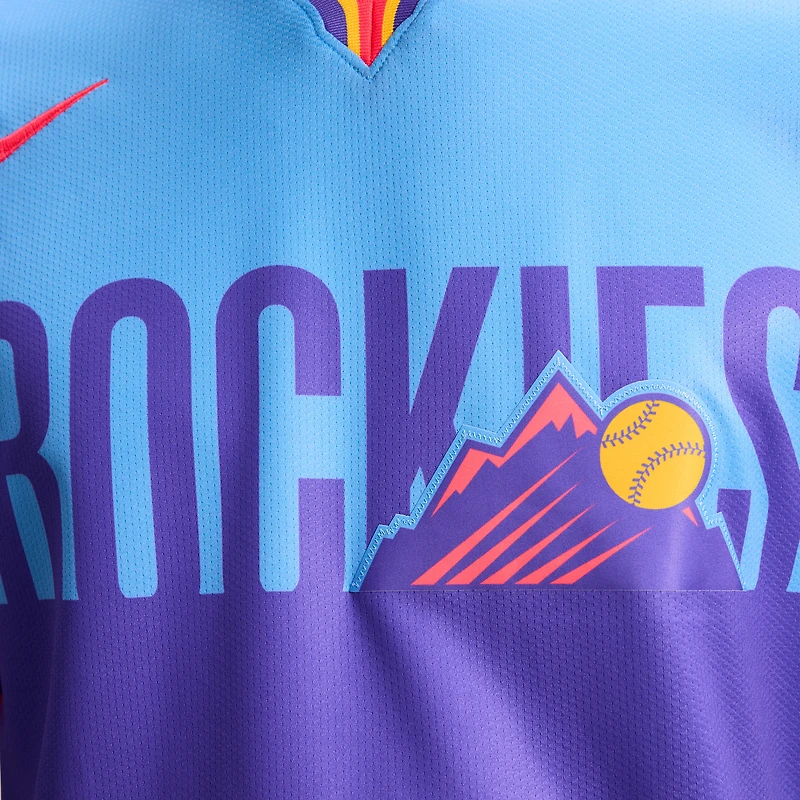 Men's Nike Purple/Light Blue Colorado Rockies 2025 City Connect Limited Jersey