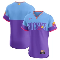 Maillot Nike violet City Connect Elite 2025 des Colorado Rockies pour homme