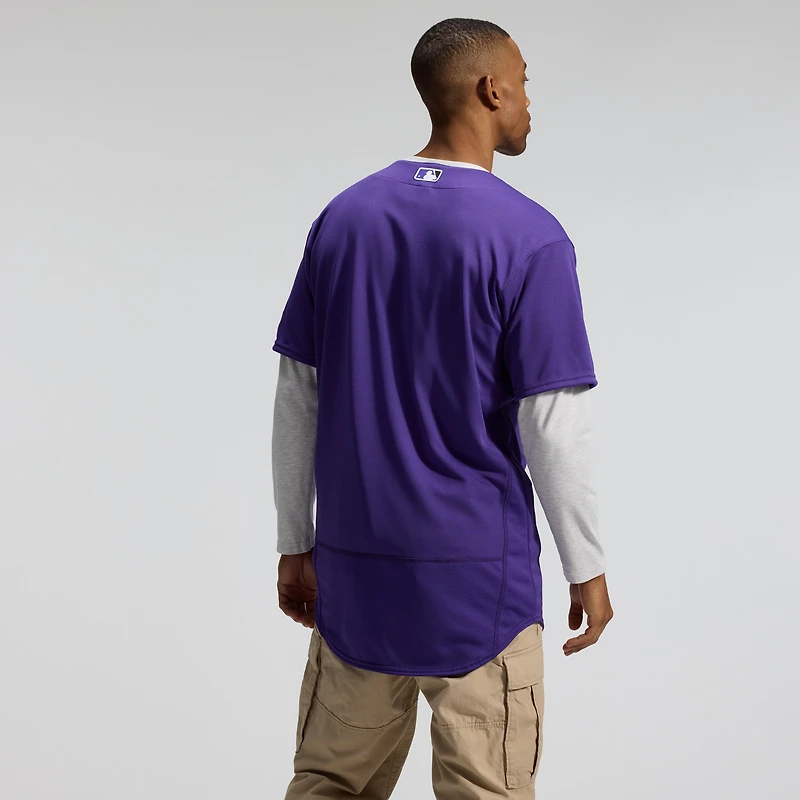 Maillot authentique alternatif violet des Colorado Rockies de Nike pour hommes