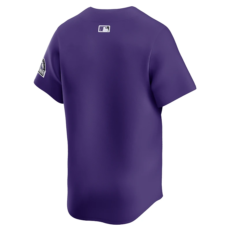 Men's Nike Purple Colorado Rockies Alternate Limited Jersey