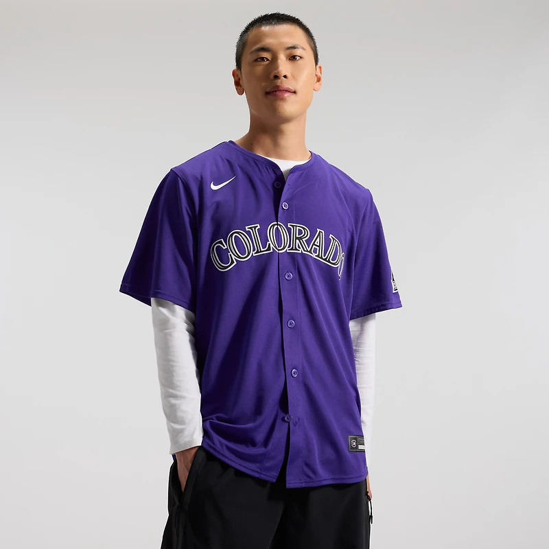 Men's Nike White Colorado Rockies Home Limited Jersey