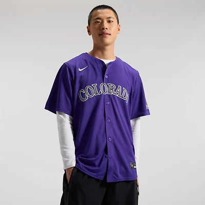 Maillot Nike Colorado Rockies Domicile Limited Blanc pour Homme