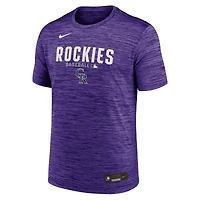 Men's Nike Purple Colorado Rockies Authentic Collection Velocity Dri-FIT T-Shirt