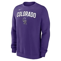 Men's Nike Purple Colorado Rockies Pullover Sweatshirt