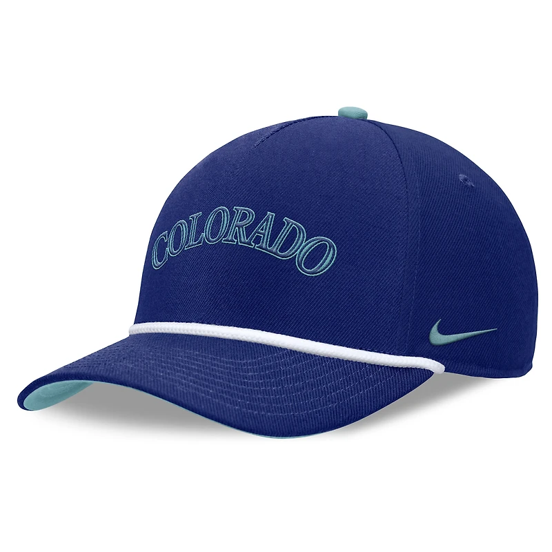Men's Nike  Royal Colorado Rockies Father's Day Rise Adjustable Hat
