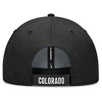 Men's Nike White/Black Colorado Rockies Club Performance Adjustable Hat