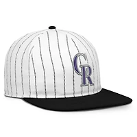 Casquette ajustable Nike Pro Colorado Rockies Cooperstown Collection blanche et noire pour homme