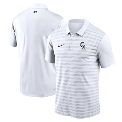 Men's Nike White Colorado Rockies Authentic Collection Victory Dri-FIT Polo