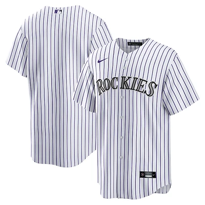 Maillot réplique vierge Nike Colorado Rockies domicile pour homme, blanc