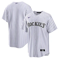 Maillot réplique vierge Nike Colorado Rockies domicile pour homme, blanc