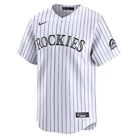 Maillot Nike Colorado Rockies Domicile Limited Blanc pour Homme