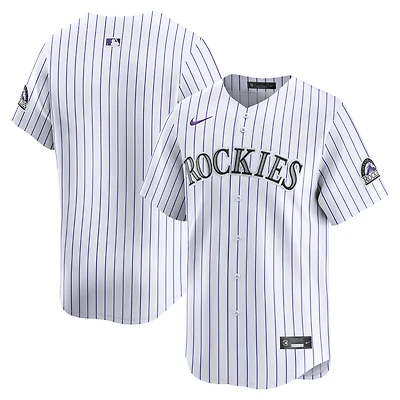 Maillot Nike Colorado Rockies Domicile Limited Blanc pour Homme