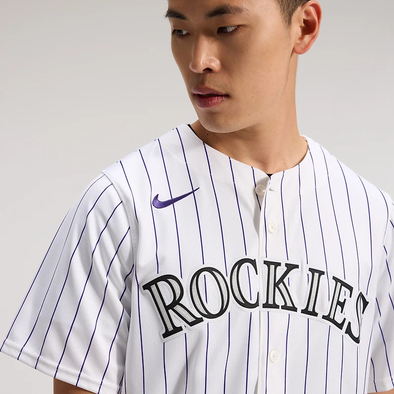 Men's Nike White Colorado Rockies Home Limited Jersey