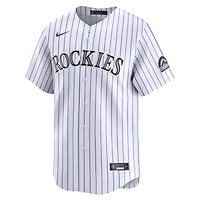Maillot de joueur Nike Colorado Rockies Home Limited pour homme, blanc