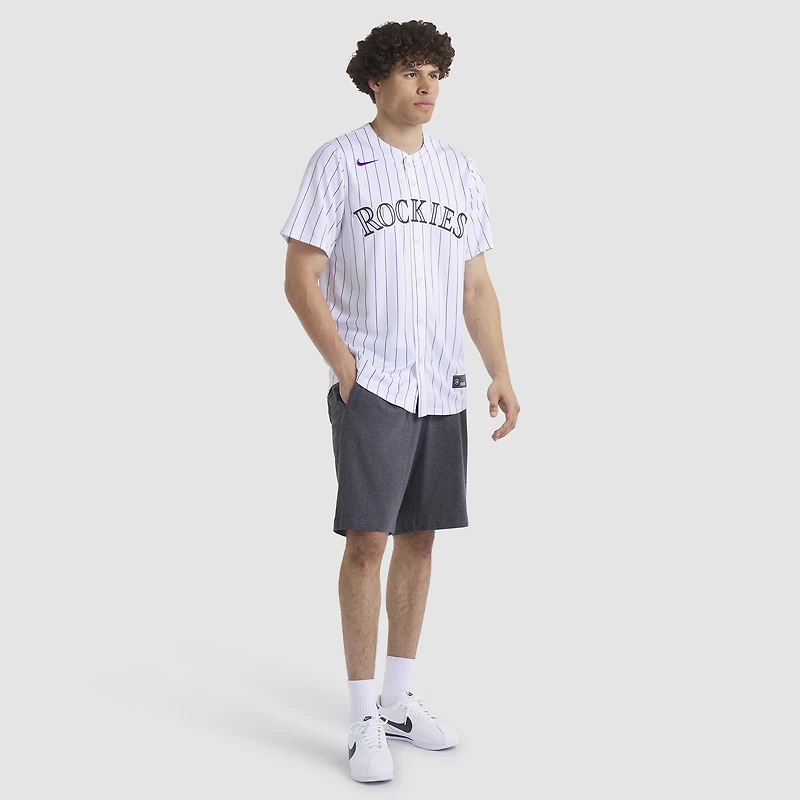 Men's Nike  White Colorado Rockies Home Limited Player Jersey