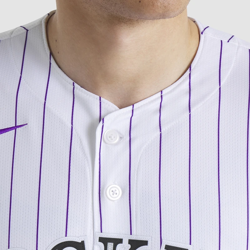 Men's Nike  White Colorado Rockies Home Limited Player Jersey