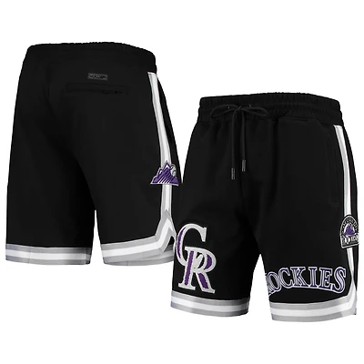 Short d'équipe Colorado Rockies Pro Standard noir pour homme