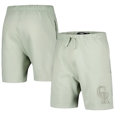 Men's Pro Standard Light Green Colorado Rockies Neutral Fleece Shorts