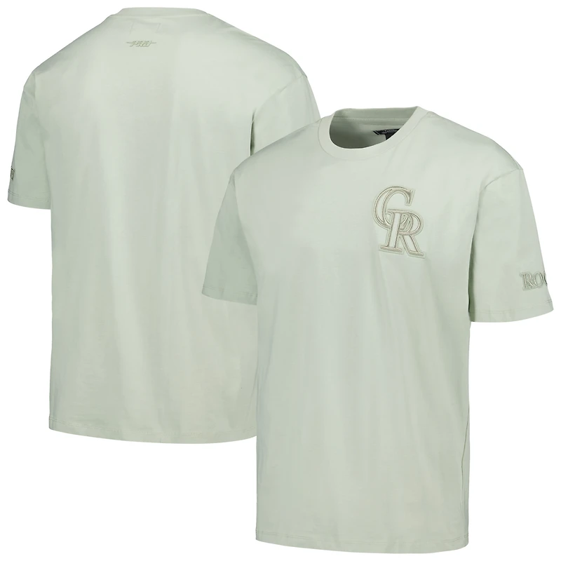 T-shirt surdimensionné neutre Pro Standard Mint Colorado Rockies pour homme, épaules tombantes