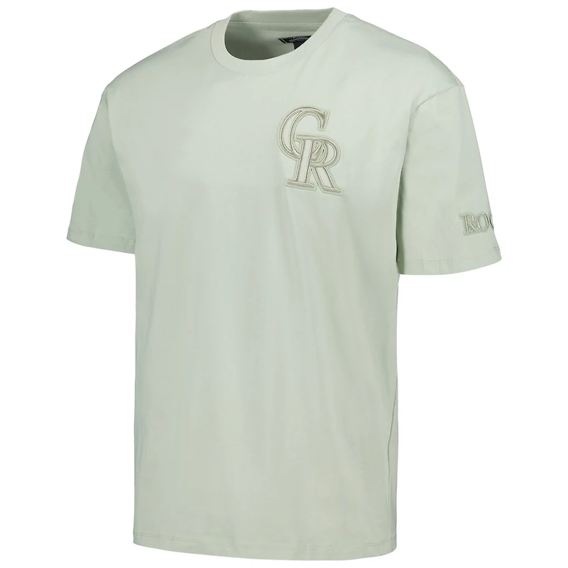 T-shirt surdimensionné neutre Pro Standard Mint Colorado Rockies pour homme, épaules tombantes