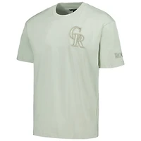 T-shirt surdimensionné neutre Pro Standard Mint Colorado Rockies pour homme, épaules tombantes