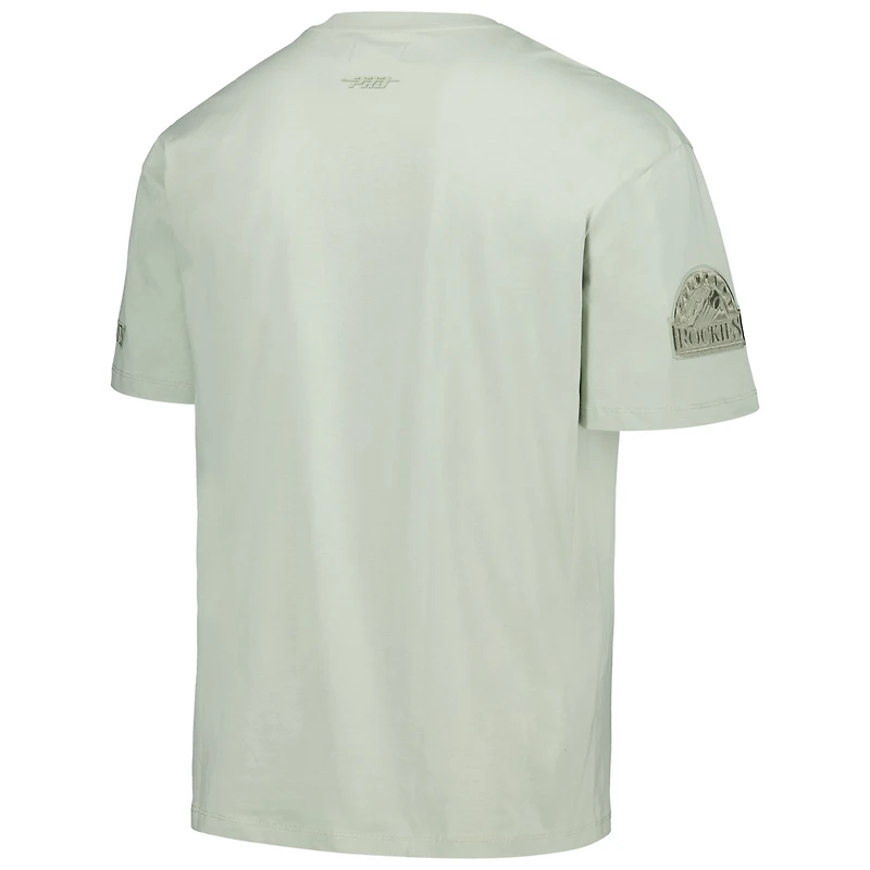 T-shirt surdimensionné neutre Pro Standard Mint Colorado Rockies pour homme, épaules tombantes