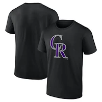 T-shirt à logo principal Big & Tall Colorado Rockies pour homme, noir