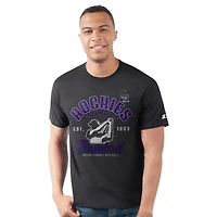 Men's Starter  Black Colorado Rockies Prime Time Batter T-Shirt