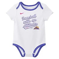 Ensemble deux pièces Nike blanc Colorado Rockies 2025 City Connect pour nouveau-né