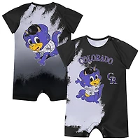 Body bébé mascotte Colorado Rockies noir Outerstuff pour nouveau-né